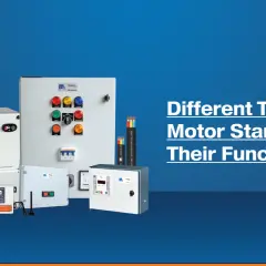 Various motor starters are displayed, illustrating how a motor starter works by controlling power to electric motors.