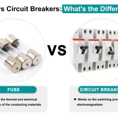 Fuses vs circuit breakers: a comparison of electrical safety devices. Fuses use thermal properties, while circuit breakers use switching and electromagnetism.