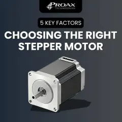 Choosing the right stepper motor involves understanding different stepper motor types. This image shows a typical stepper motor.
