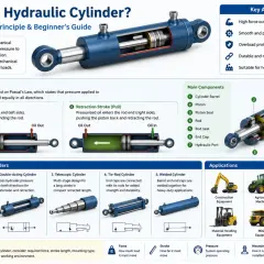 Exploring various types of cylinders: single-acting, double-acting, telescopic, tie-rod, and welded.