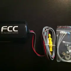 FCC Fin Corrosion Control unit with wiring and hardware. Special enclosures are required to protect motor controllers from corrosion.