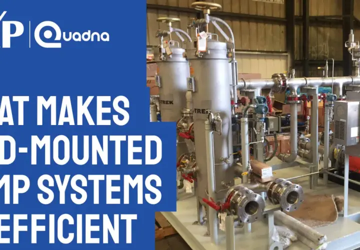 A complex pump skid system with filters, valves, and motors, illustrating the meaning of efficient skid-mounted pump systems.