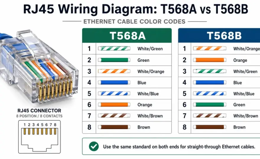 Ethernet Cable B (T568B) Wiring: The Complete Guide