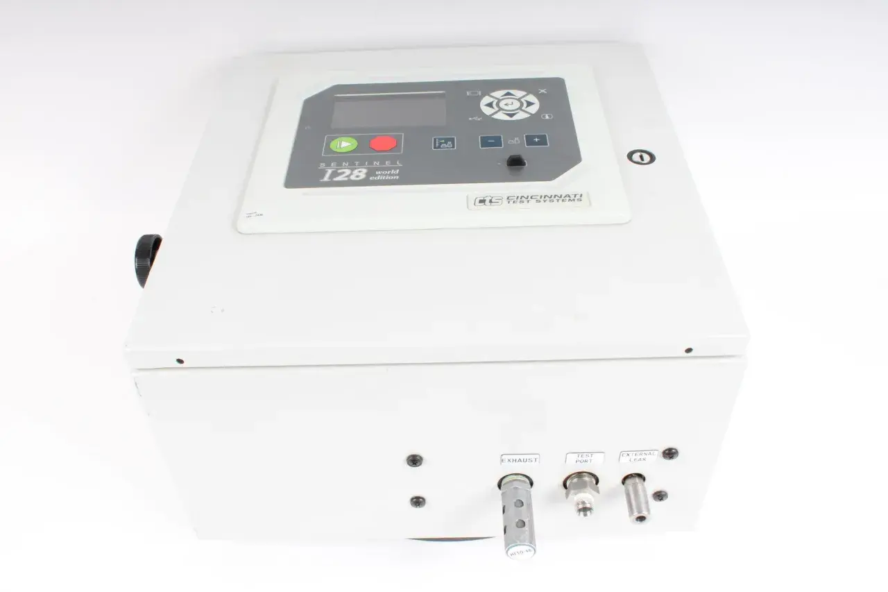 Cincinnati Test Systems Sentinel 128 World Edition unit with control panel and ports for testing.
