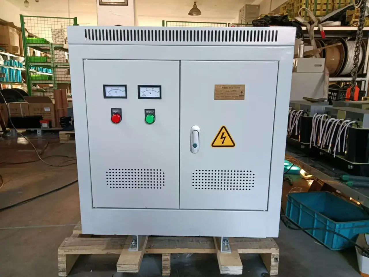 This isolation transformer unit, with its meters and indicator lights, is crucial for electrical safety. It helps prevent shocks and interference, explaining why use an isolation transformer is vital in many applications.